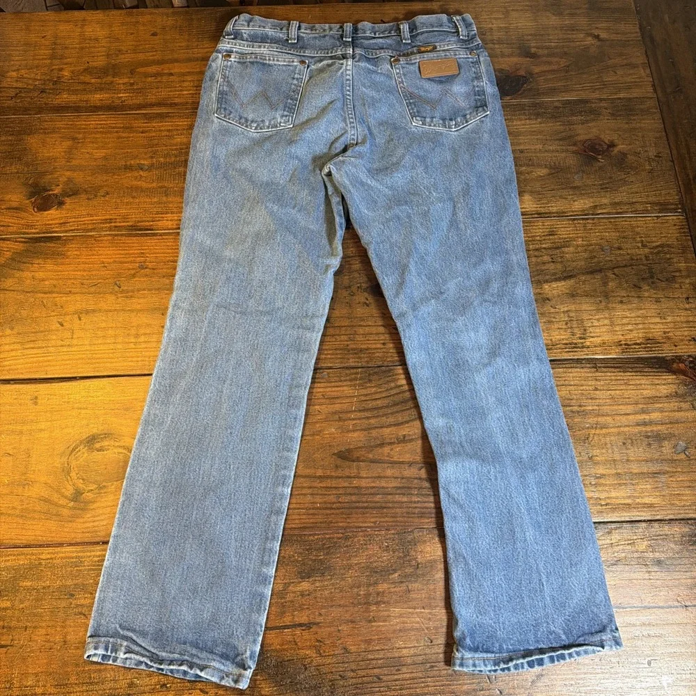 Wrangler 936PWD Jeans Men's 36x32 Cowboy Cut Slim Fit Blue Denim Vintage